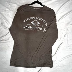 “It’s always 5 o’clock in Margaritaville” brown long sleeve from Margaritaville